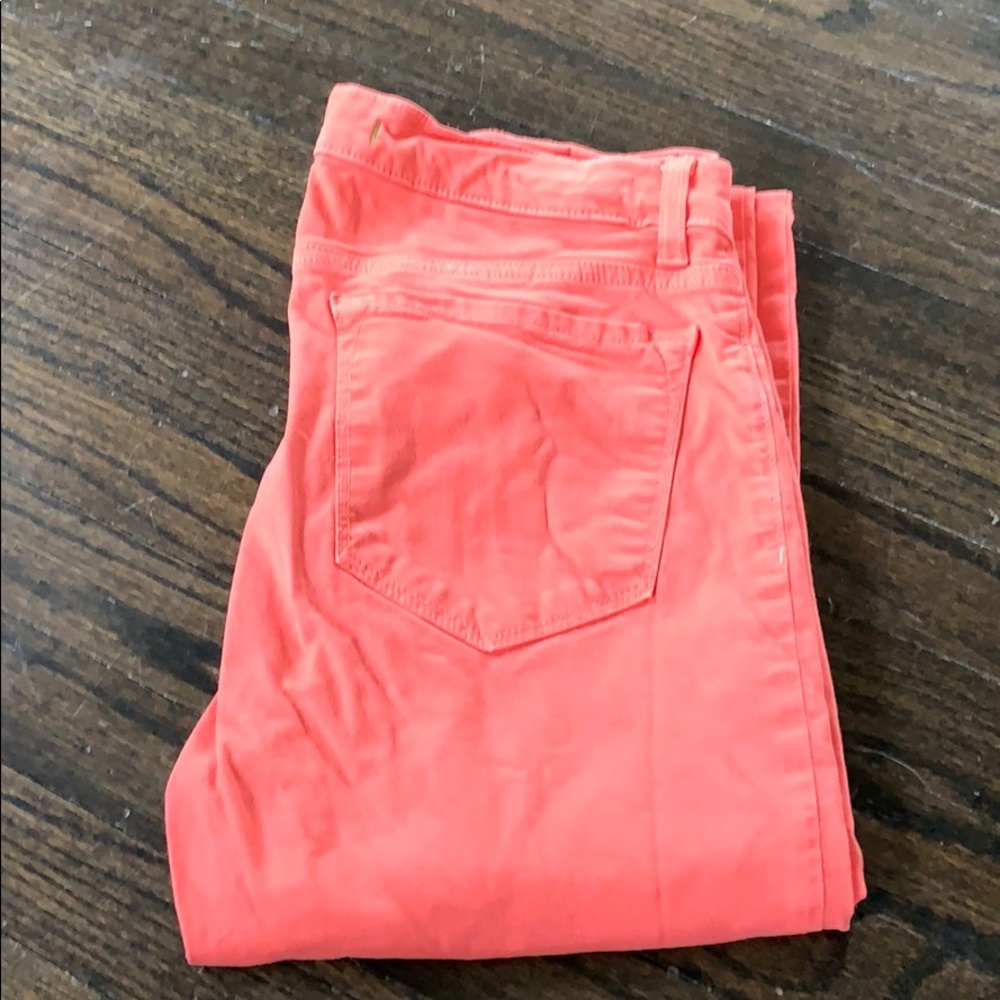 J Brand orange jeans